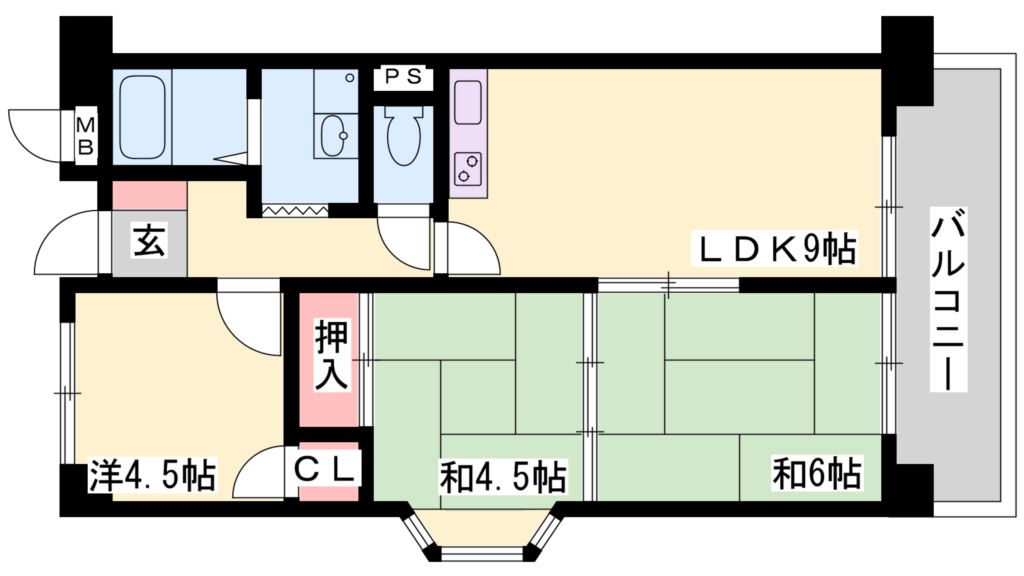 ファミールハイツ 間取り図