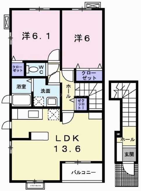 リサータＢ 間取り図
