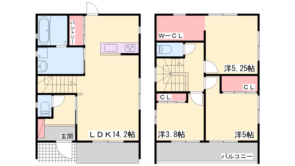 口里貸家　12号地 間取り図