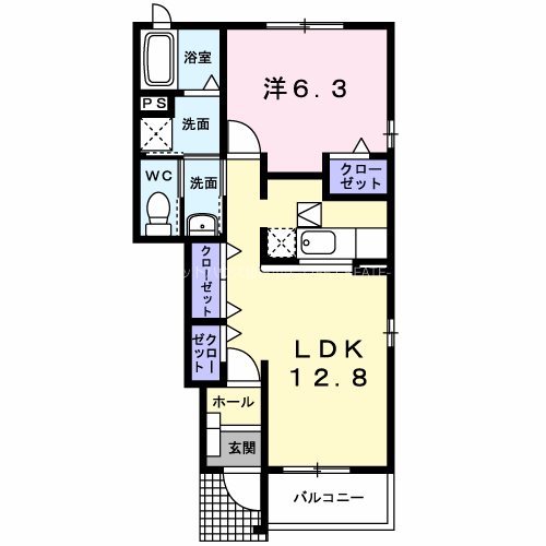 ドルチェＢ 間取り図