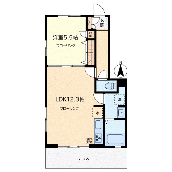 サンリーブ祐天寺 間取り図