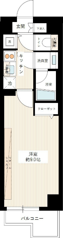 ＭＡＸＩＶ赤羽ＷＥＳＴ 0403号室 間取り