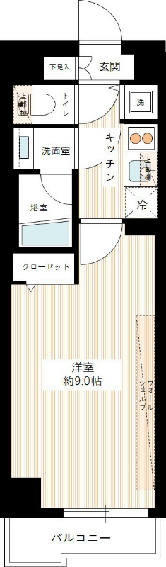 ＭＡＸＩＶ赤羽ＷＥＳＴ 0404号室 間取り