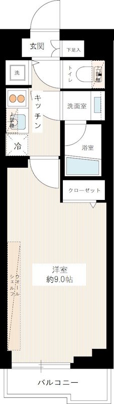ＭＡＸＩＶ赤羽ＷＥＳＴ 0305号室 間取り