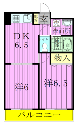 ラフィーヌ・アンジュ 203号室 間取り