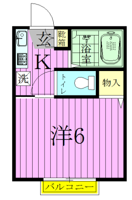 プチハイツ 201号室 間取り
