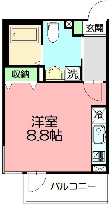 ライフゾーン藤沢 202号室 間取り