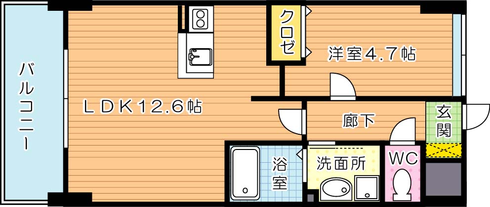 MDIロイヤルコート春の町 間取り図