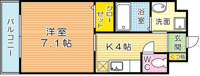 アルゴヴィラージュ千防 602号室 間取り