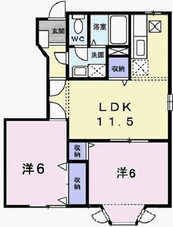 ヒューゲル　ヴェストＢ 間取り図