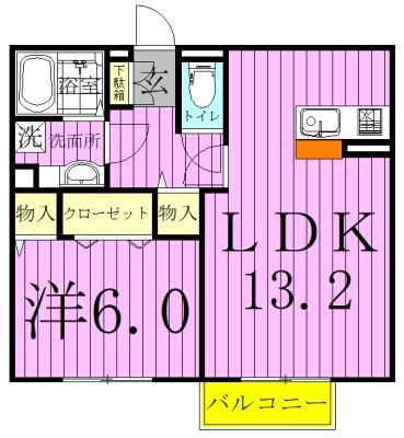 103号室 間取り