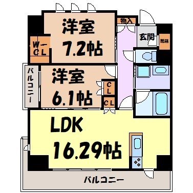 パークアベェニュー覚王山 間取り図