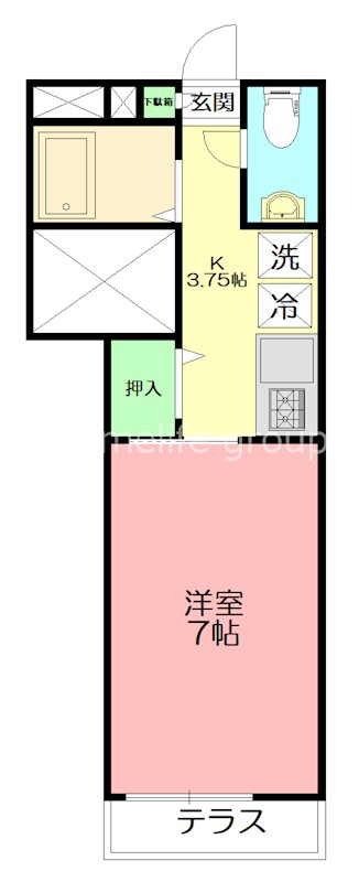 コーラルＫ 101号室 間取り