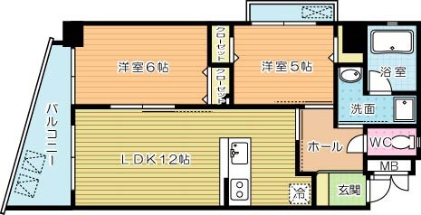 フェリーチェ中井けやき通り  506号室 間取り