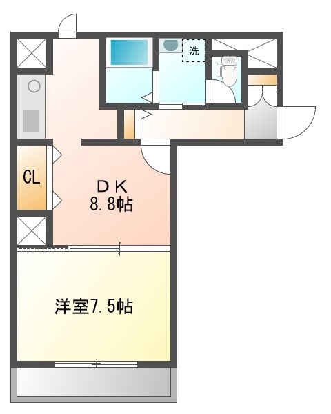 リブハイム土井 間取り