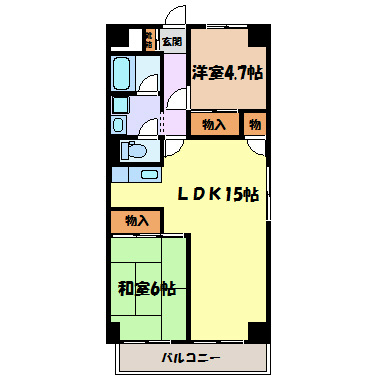 チサンマンション東別院 間取り図
