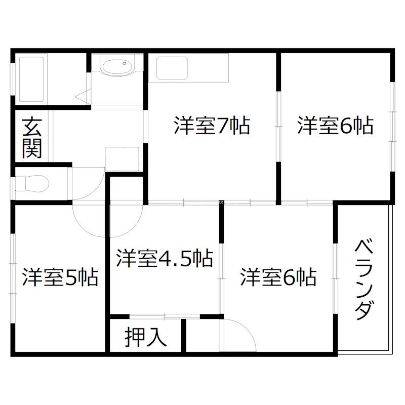 高砂竜山ビル 間取り図