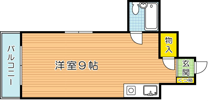 シティハイツVIP 206号室 間取り