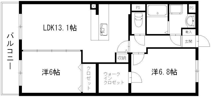 グランストーク下平川 間取り図