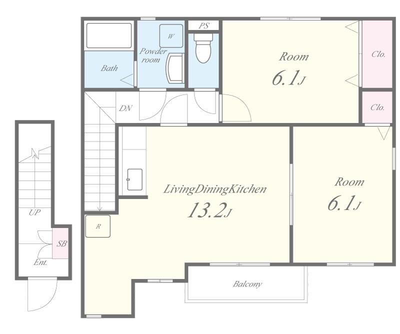 パストラル・ドミール 201号室 間取り