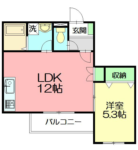 メゾンＮ・フィールド 203号室 間取り