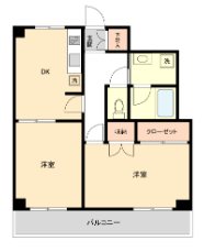 コンフォート本郷台B棟 208号室 間取り