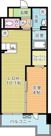 プランドール 903号室 間取り