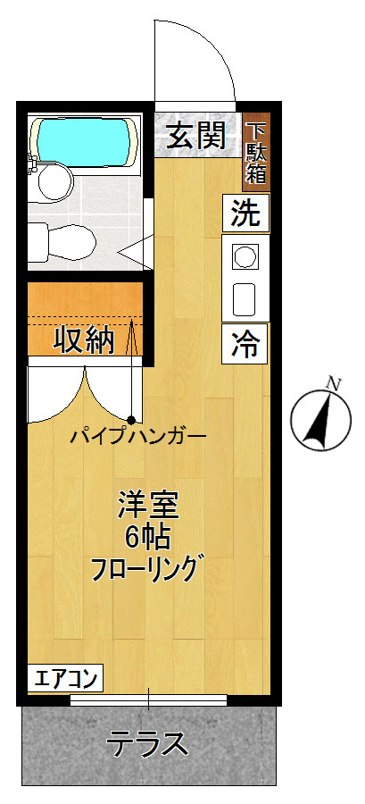 アゼリアハイツ 102号室 間取り