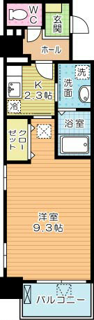 プランドール 207号室 間取り