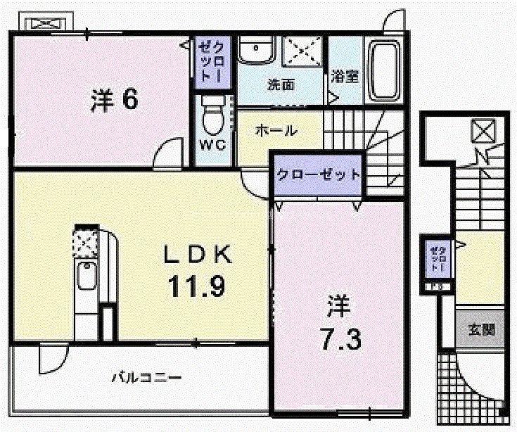 アン・フルール 間取り図