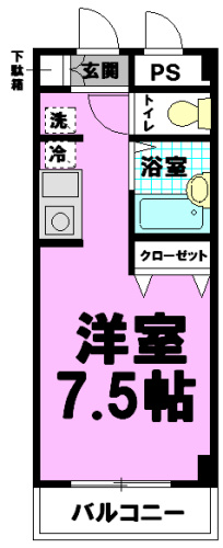 湘南absⅠ 103号室 間取り