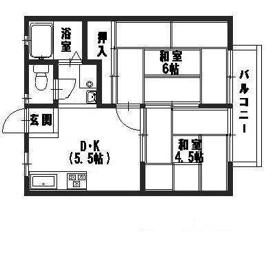 ハイツ白井B棟  間取り