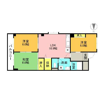 愛知県名古屋市西区八筋町 間取り