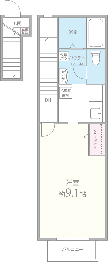 エストゥディオ西泉堂 間取り図