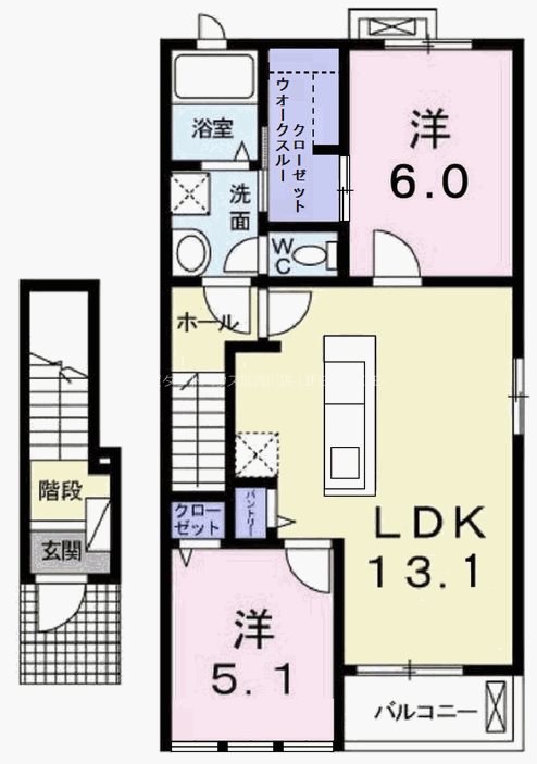 こ～らす 間取り図