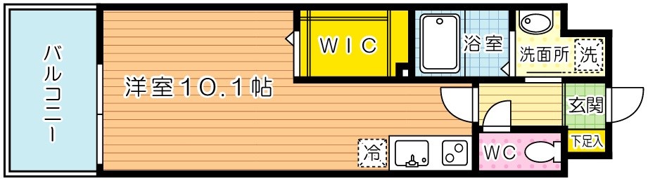 アルティザ小倉 509号室 間取り