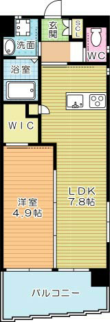 メゾンドヒロ 903号室 間取り