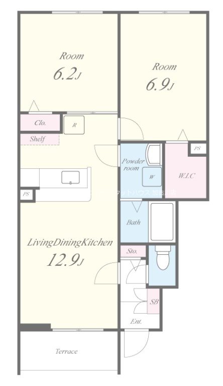 チェリーカーサ２番館 間取り図