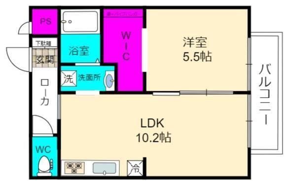 ブルックハイツＡ 間取り図