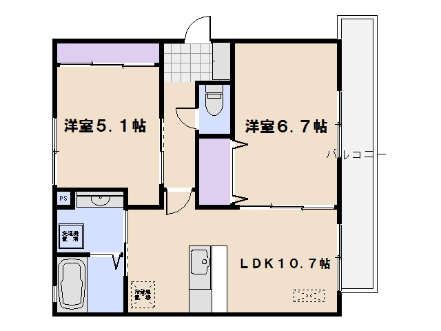 ボヌールK 間取り図