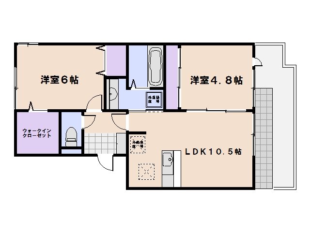 ボヌールK 103号室 間取り