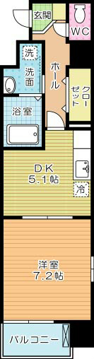 ベーシックグローブ 701号室 間取り