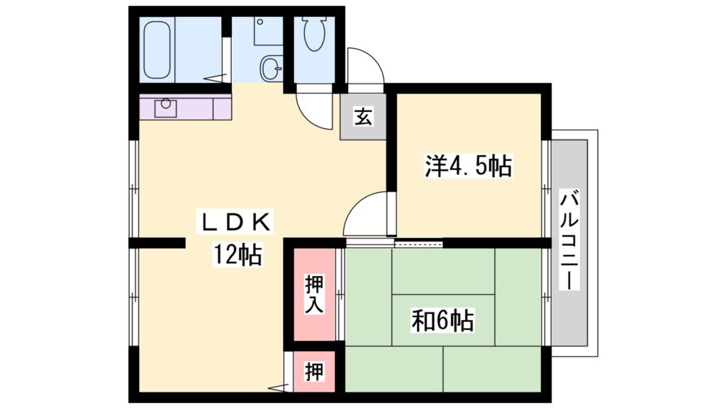 サンライフＮ粟津 間取り図