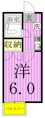 202号室 間取り