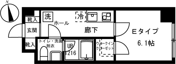 リバージュ弘明寺 303号室 間取り