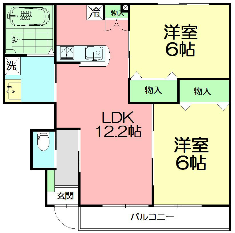 laulea 101号室 間取り