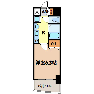 プレサンス大須観音駅前サクシード 間取り図