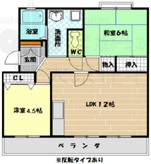 エスポワール八尾陽光園 間取り