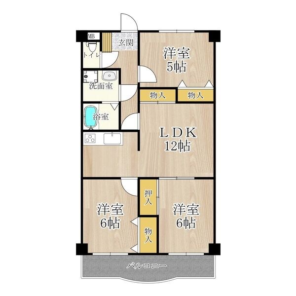 パレーシャル21 間取り