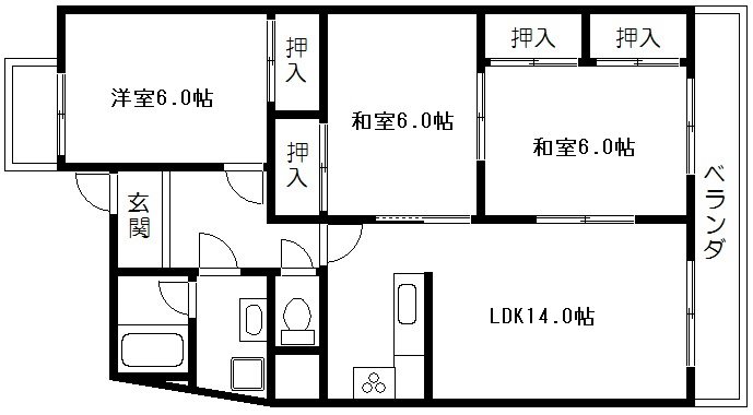 レジデンスレビー 間取り